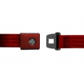 OEM Style Push Button Seat Belts Dark Red